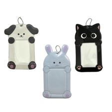 3Inch Photocard Protectors Covers PVC Card Sleeve for Keyring Backpacks Charm