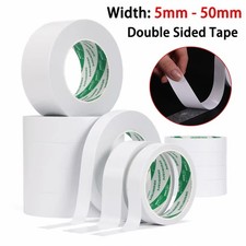 Strong Adhesive Double Sided Tape 5-50mm Width Easy-Tear Sticky Tapes DIY Craft