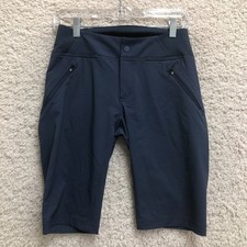 Columbia Pants 4/36 Womens Blue Capri Zip Pocket Knee Length Hiking Outdoor Logo