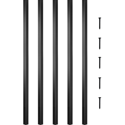 Uimoso Deck Balusters Metal Deck Spindles 101 Pack 26 in Aluminum Alloy Railing
