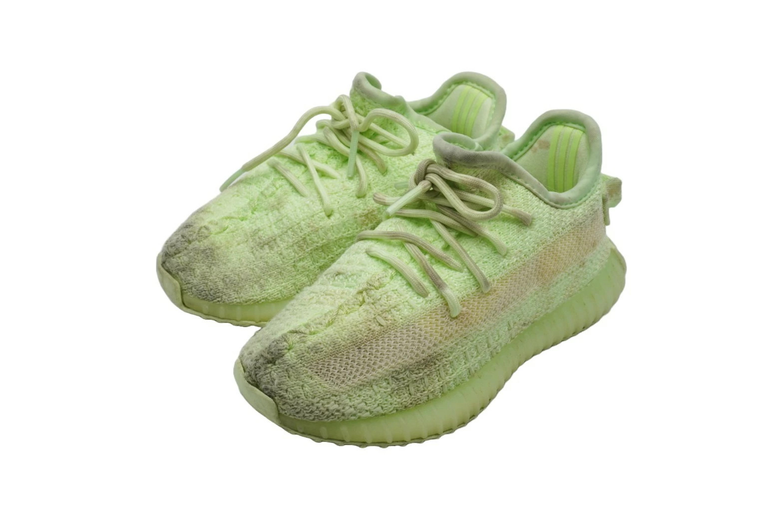 YEEZY BOOST 350 V2 GLOW IN THE DARK Kids Light Green 7 1 2K   51951