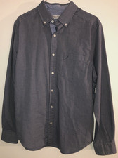 Nautica Shirt Mens M Classic Fit Blue Button Down Pocket