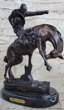 Handcrafted Bronco Twister Museum Quality Classic Russell Bronze Artwork Figure