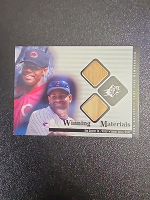 2000 SPx - Winning Materials Update Ken Griffey Jr, Sammy Sosa #KG-SS (MEM) SB1 