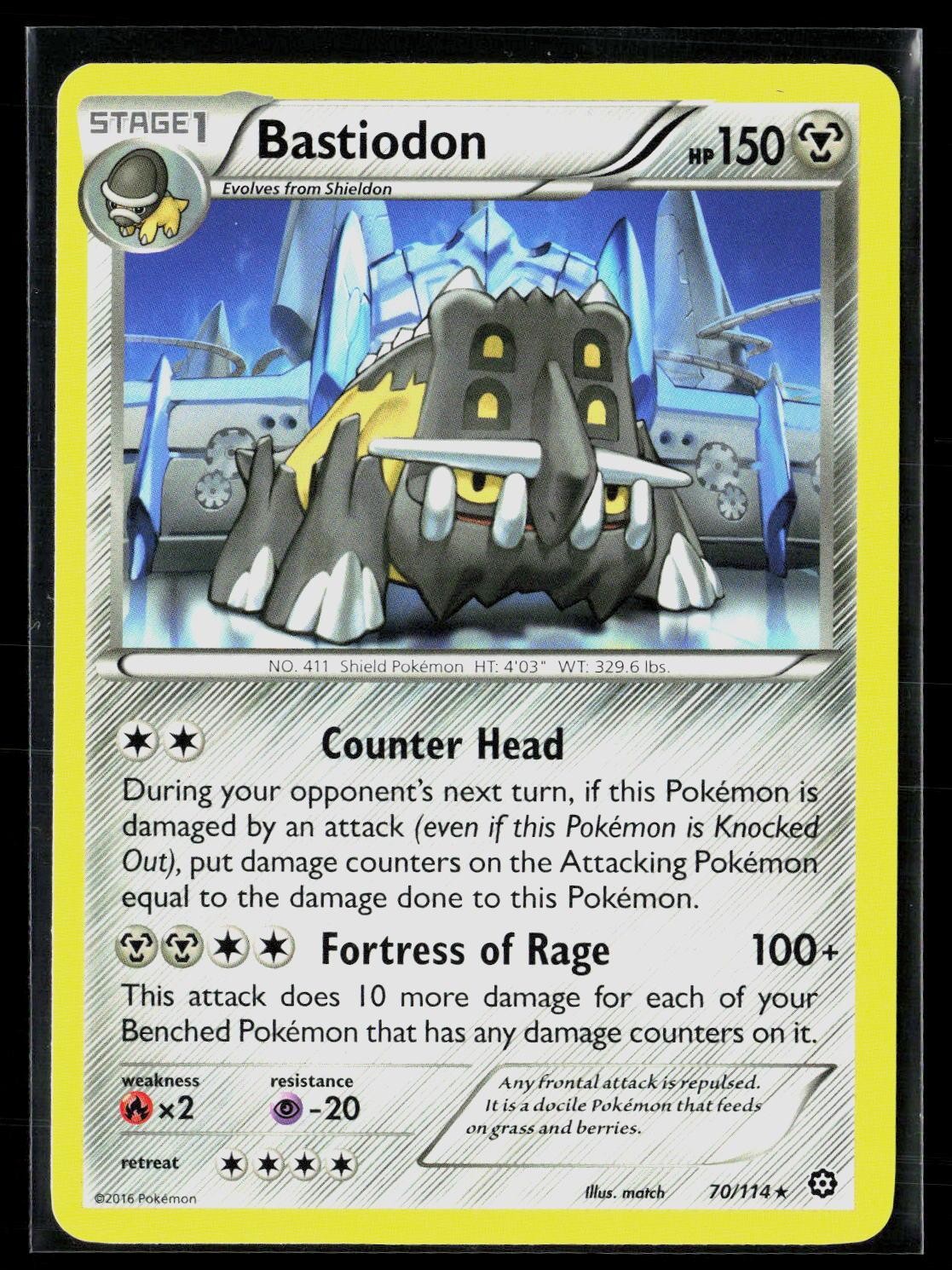 Bastiodon 70/114 Rare Steam Siege Pokemon LP