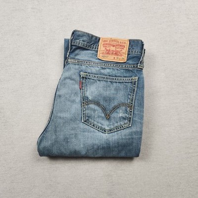 Levi's SQ517 Vintage Damen Jeans Hose W30 L34 Denim Blau Bootcut Slim Baumwolle