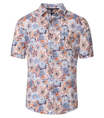 CASAMODA Geknöpftes Hemd Print Casual Fit