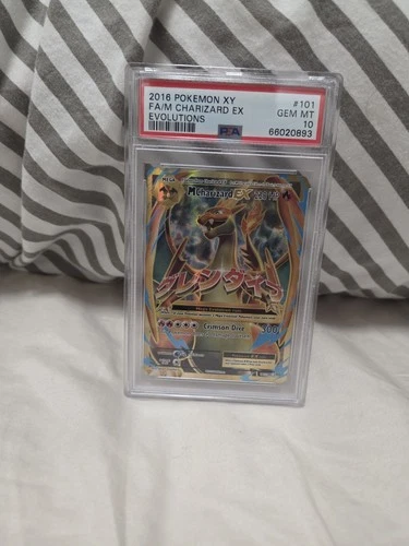Pokemon XY Evolutions 2016 Full Art M Mega Charizard EX 101/108 PSA 10 Gem Mint
