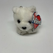 Swibco Puffkins Stuffed Plush Animal White Bear