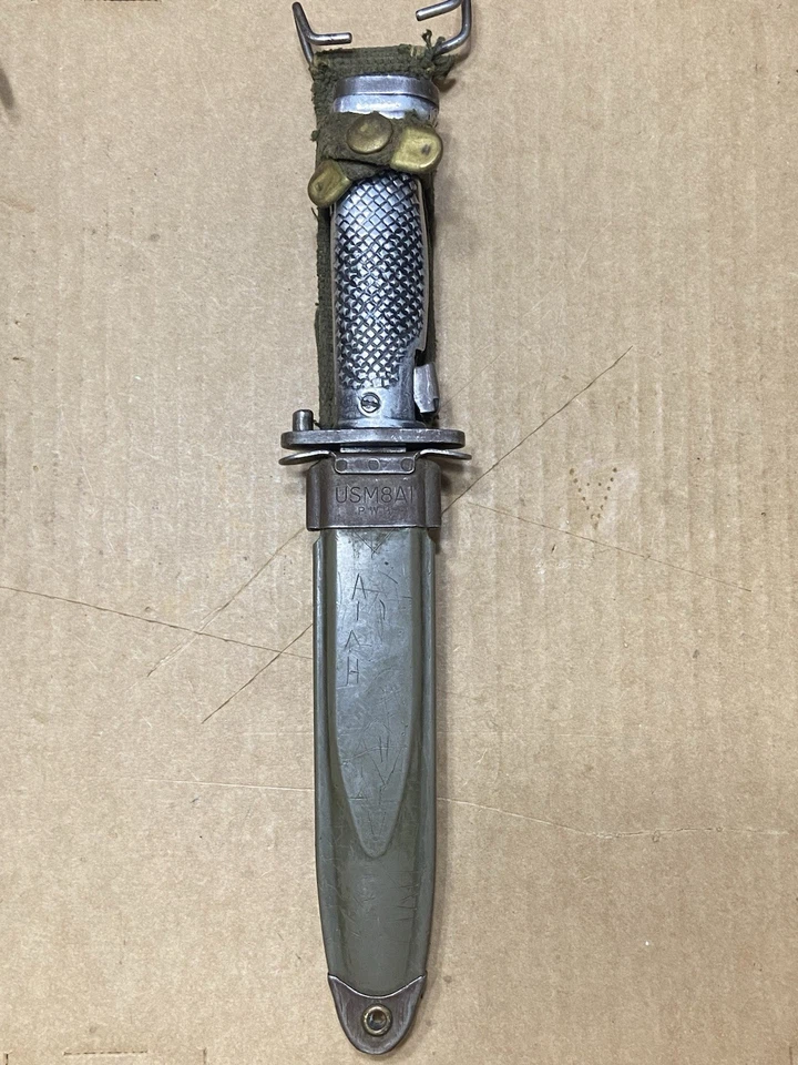 Bayoneta cuchillo turco M1 Garand M5A1 con vaina USGI USM8A1 PWH Foto 3 de 4