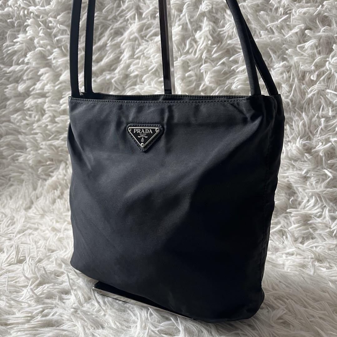 PRADA Black Nylon Tote Handbag Authentic Japanese Import
