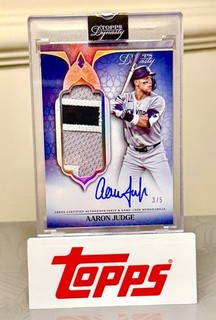 Topps Dynasty 2025 Aaron Judge Dynastic Data Auto Patch /5 Yankees #DAPB AJ6