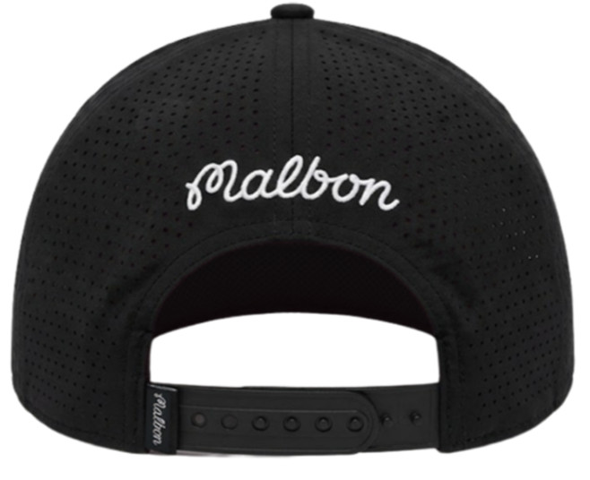 Malbon Golf Vietnam Collection Logo Snapback Hat Cap - Black - Sun Conical Hat image 3