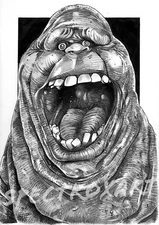 GHOSTBUSTERS ORIGINAL ART "Slimer" by Spectroxart