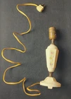 Vintage Floral Boudoir Lamp Shabby Chic Porcelain Brass Milk Glass AS-IS