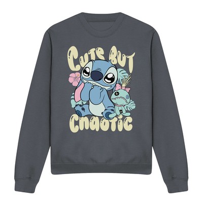 Lilo And Stitch süßes aber chaotisches Sweatshirt S-2XL, anthrazit