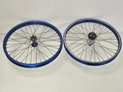 1977 Araya 7C Wheelset Blue 20 x 1.75 Sunshine Flip Flop Rear Shimano Hubs OSBMX