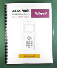 RIgExpert AA-55 Zoom Instruction Manual: Full Color & Protective Covers!