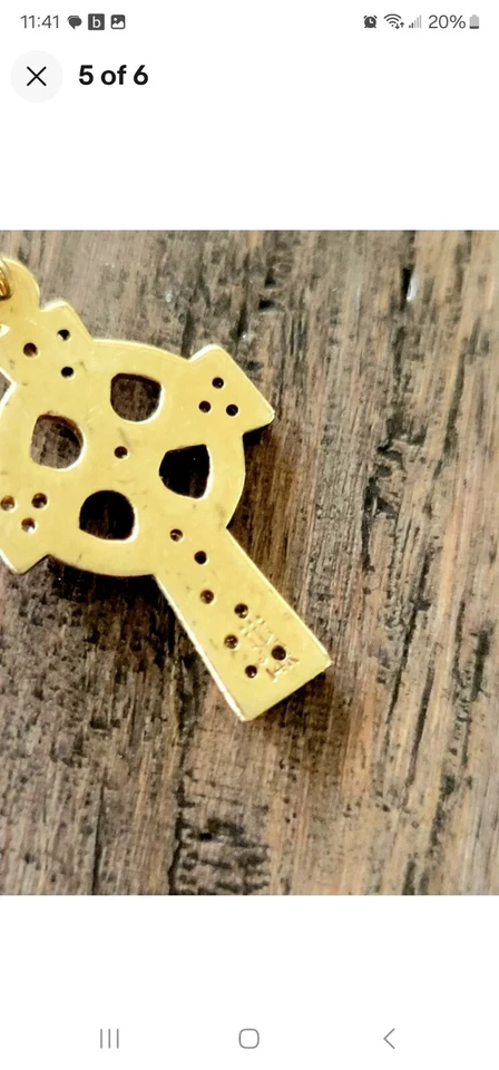 Colgante James Avery Oro 14kt con Diamantes ¡Pieza Retirada/Rara! Foto 3 de 4