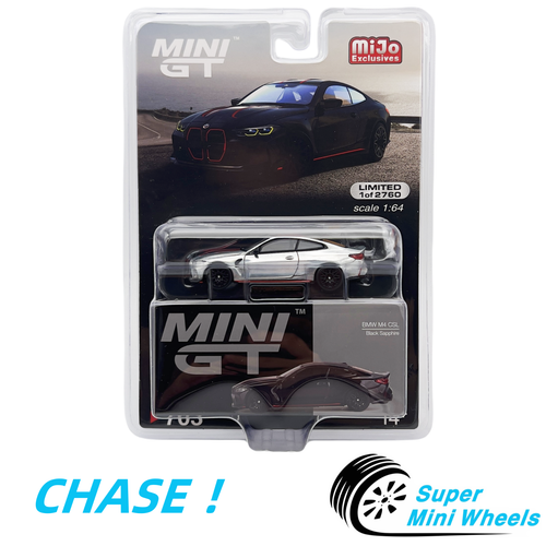 CHASE ! Mini GT 1:64 BMW M4 CSL Black Sapphire #703
