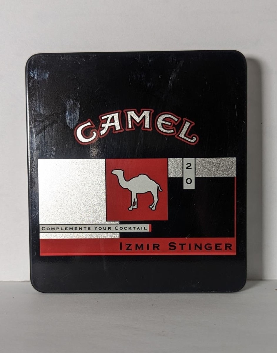 Camel Cigarette Izmir Stinger EMPTY Black Tin Made in Germany