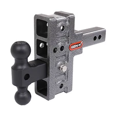 Gen-Y Hitch Mega Duty 5" Offset Drop 2" Shank Receiver 10K w/ Versa-Ball Mount