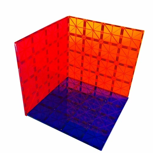 Mag-genius Magnet Tiles Super Big Building Toy Board Size of 12" X 12" Plates