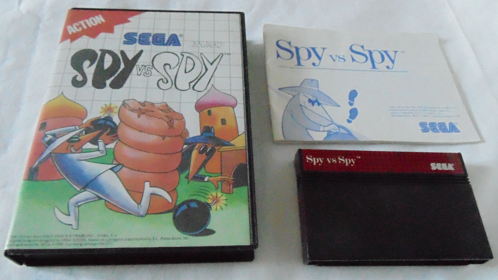 Spy vs. Spy authentique version originale sega master system complet