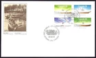 🍁Canada   #1232a Blocka    "NATIVE CANOES"   Brand New 1989 First Day Cover