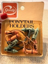 Vintage Goody Crayon Ponytail Holders, 4 Pack, 6994, Old Stock, 1975, Sealed