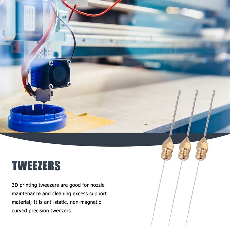 3D Drucker Düsen Set 20-tlg. - 0,4mm Edelstahl & Messing Für Volcano