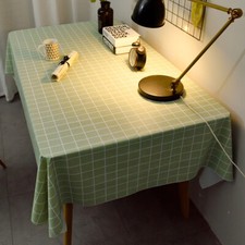 Wasserdichte PVC Tischdecke Karomuster Tischschutz Schwarz Weiß Grau 120*160cm