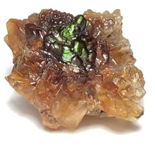 26 Ct Natural Arizona Deer Creek Fire Agate Skeletal Quartz Mineral Specimen Wow