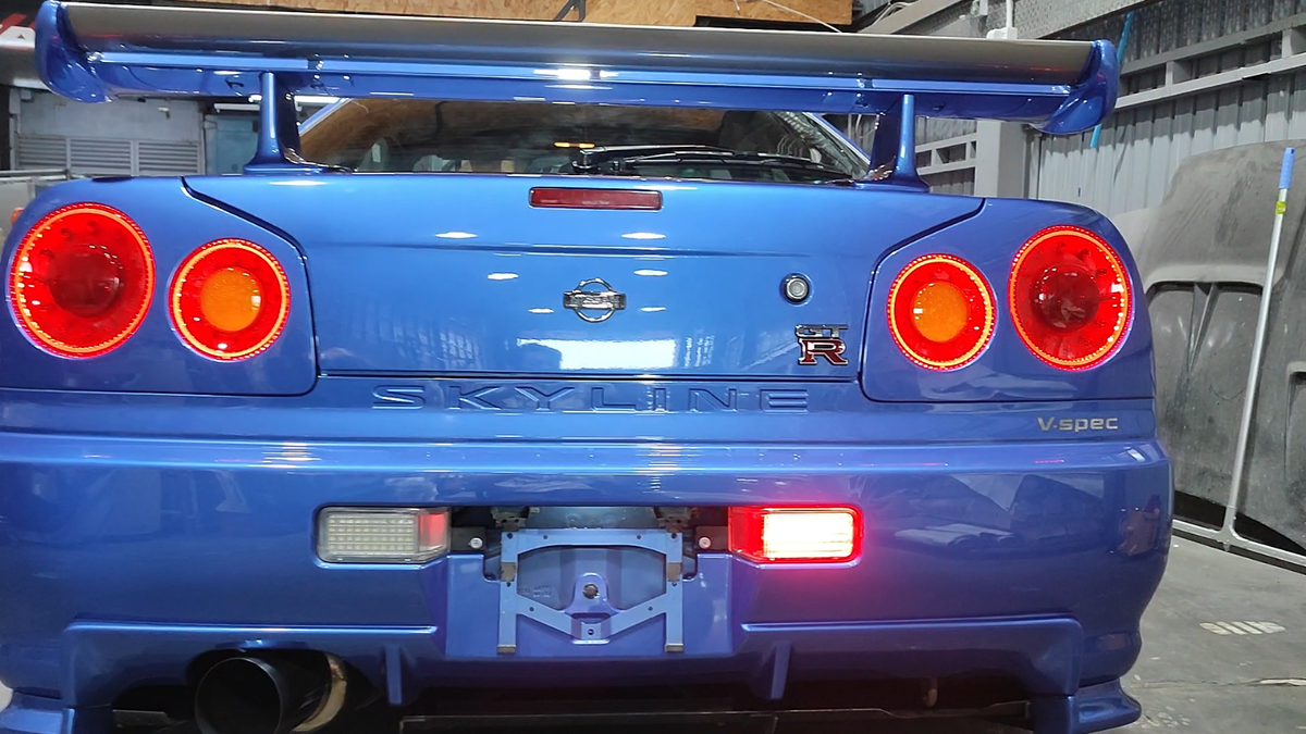 Nissan Skyline R34 GTR JDM LED Taillights V2 R35 Style Rear