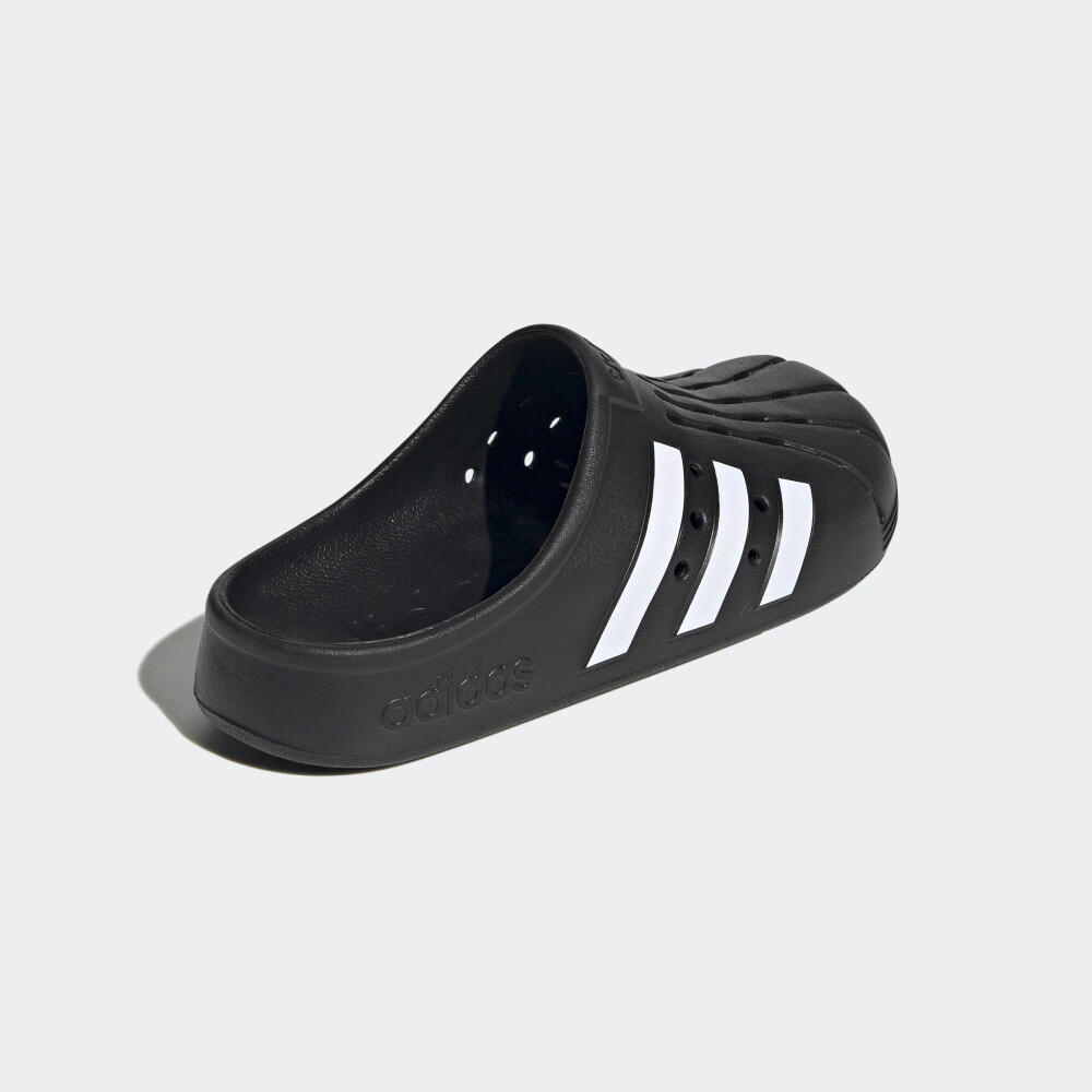 New Adidas Mens ADILETTE CLOGS BLACK / WHITE GZ5886 US M 6  display picture 2