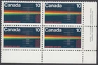 Canada - #613 RCMP Centenary Issue - Spectrograph Plate Block - MNH