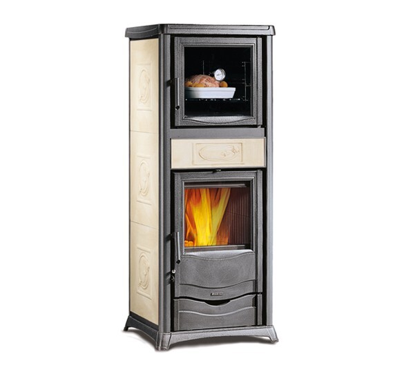 LA NORDICA TERMOROSSELLA PLUS FORNO DSA 4.0 TERMOSTUFA LEGNA PANNA 11.1 KW