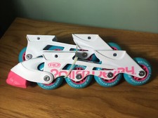 Roller Derby Inline Skate Replacements Girl Pink/Blue/White
