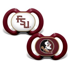 Florida State Seminoles Baby Pacifiers 2 Pack NEW NCAA Infant Newborn Packie
