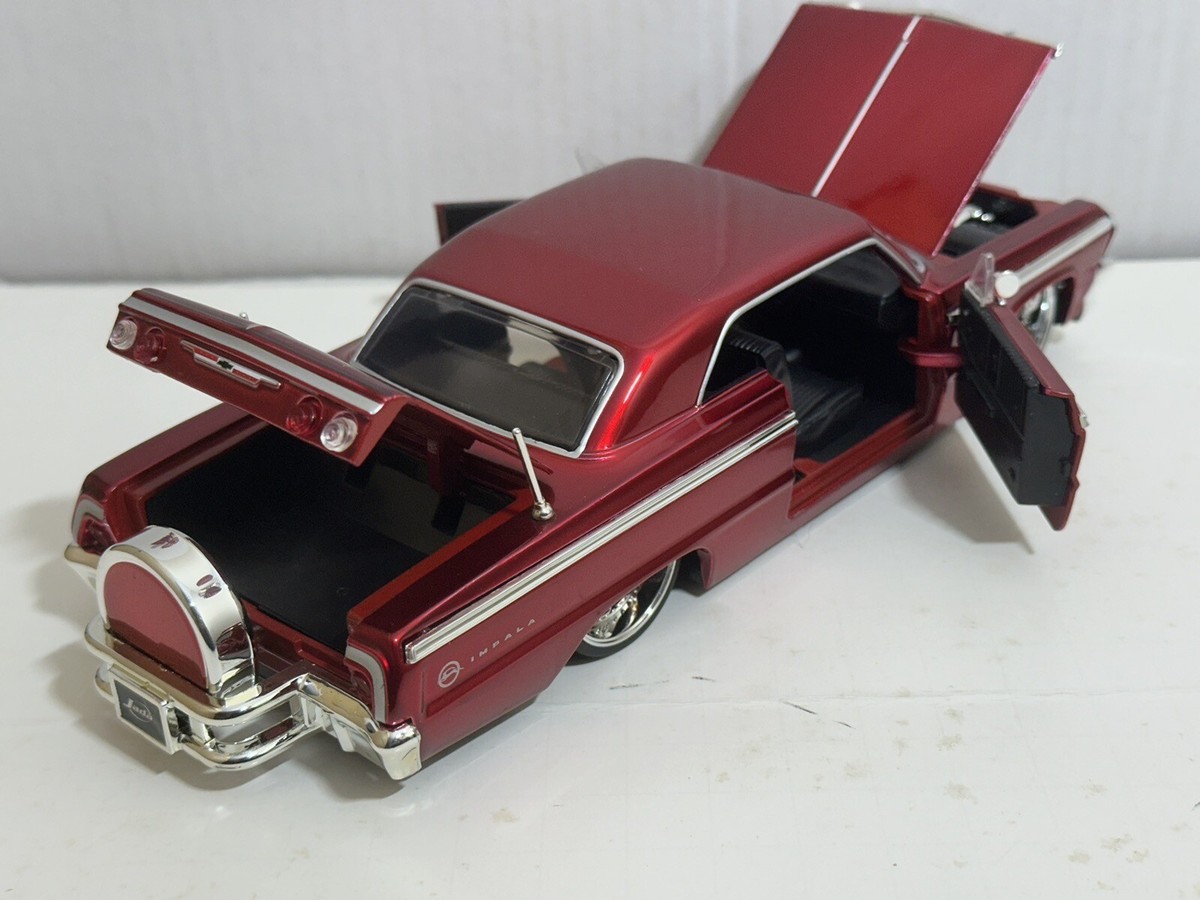 JADA BTK 1964 CHEVY IMPALA RED 1:24 DIECAST MODEL CAR NEW NO BOX