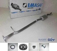 Imasaf Auspuff Mitteltopf + Anbauteile für Qashqai 2.0 + 4WD 2009-2013