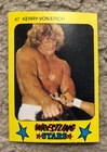 1986 Monty Gum WWF Wrestling Stars #47 Yellow Card KERRY VON ERICH Blank Back