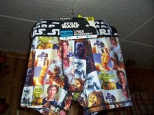 STAR WARS BOYS BOXER BRIEFS 3 PACK SIZE MEDIUM 8 STRETCH FABRIC MOISTURE WICKING