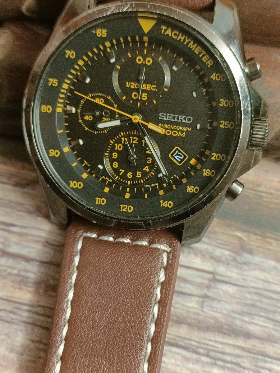 AUTHENTIC QUARTZ CHRONOGRAPH BLACK JAPAN MEN'S 7T92-0NK0 AUTHENTIC QUARTZ CHRONOGRAPH BLACK JAPAN MEN'S 7T92-0NK0