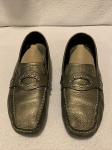 Cole Haan Women's Loafer Flat Bronze Silver Studs Sz 7B Style D24493 Slip On