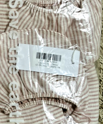 Reformation Lucila Linen Dress Size 10 Pink & Cream Cupcake Stripe NWT Reformation Lucila Linen Dress Size 10 Pink & Cream Cupcake Stripe NWT