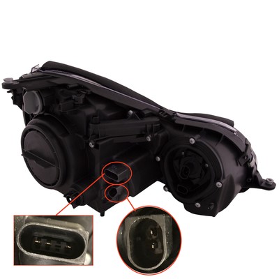 Headlight Halogen CAPA Right Passenger Fits MERCEDES BENZ E Class 