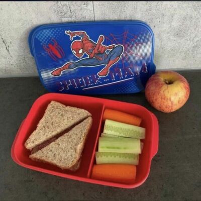  Tupperware,Clevere Pause,Spiderman-Box mit Unterteil.NEU+OVP!