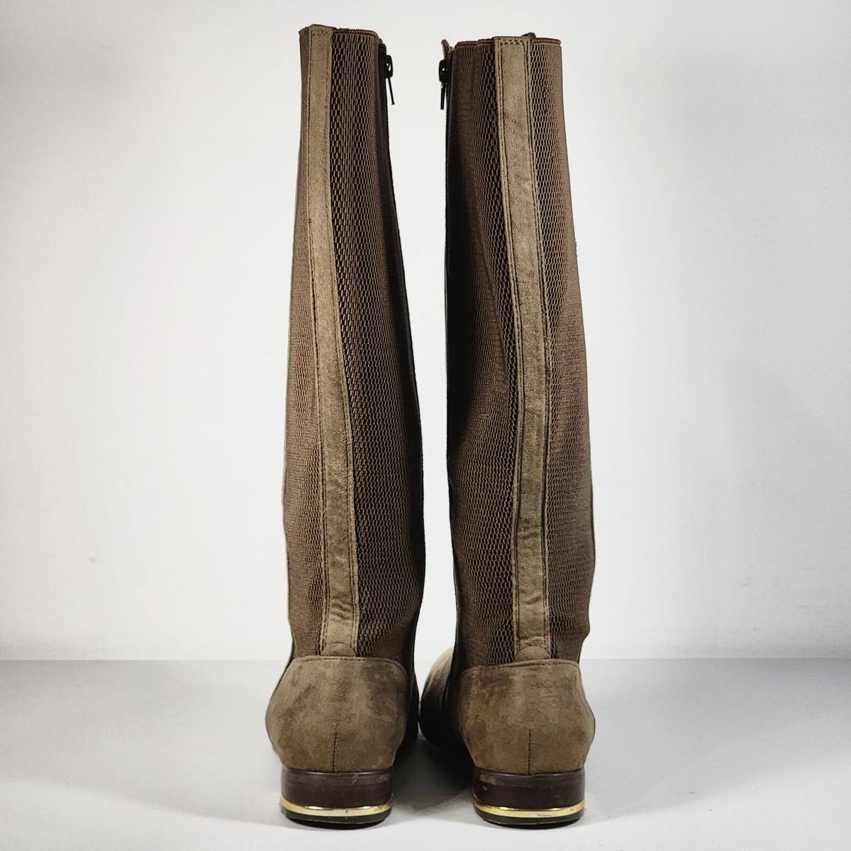 Kensie Tayson Women's Taupe Riding Tall Boot Size M