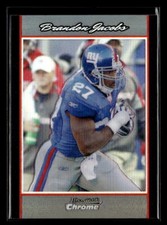 Brandon Jacobs 2007 Bowman Chrome #BC133 Refractors New York Giants